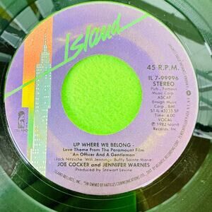 JOE COCKER & JENNIFER‎ WARNES Up Where We Belong 45 POP ROCK Record Vinyl 1982 B